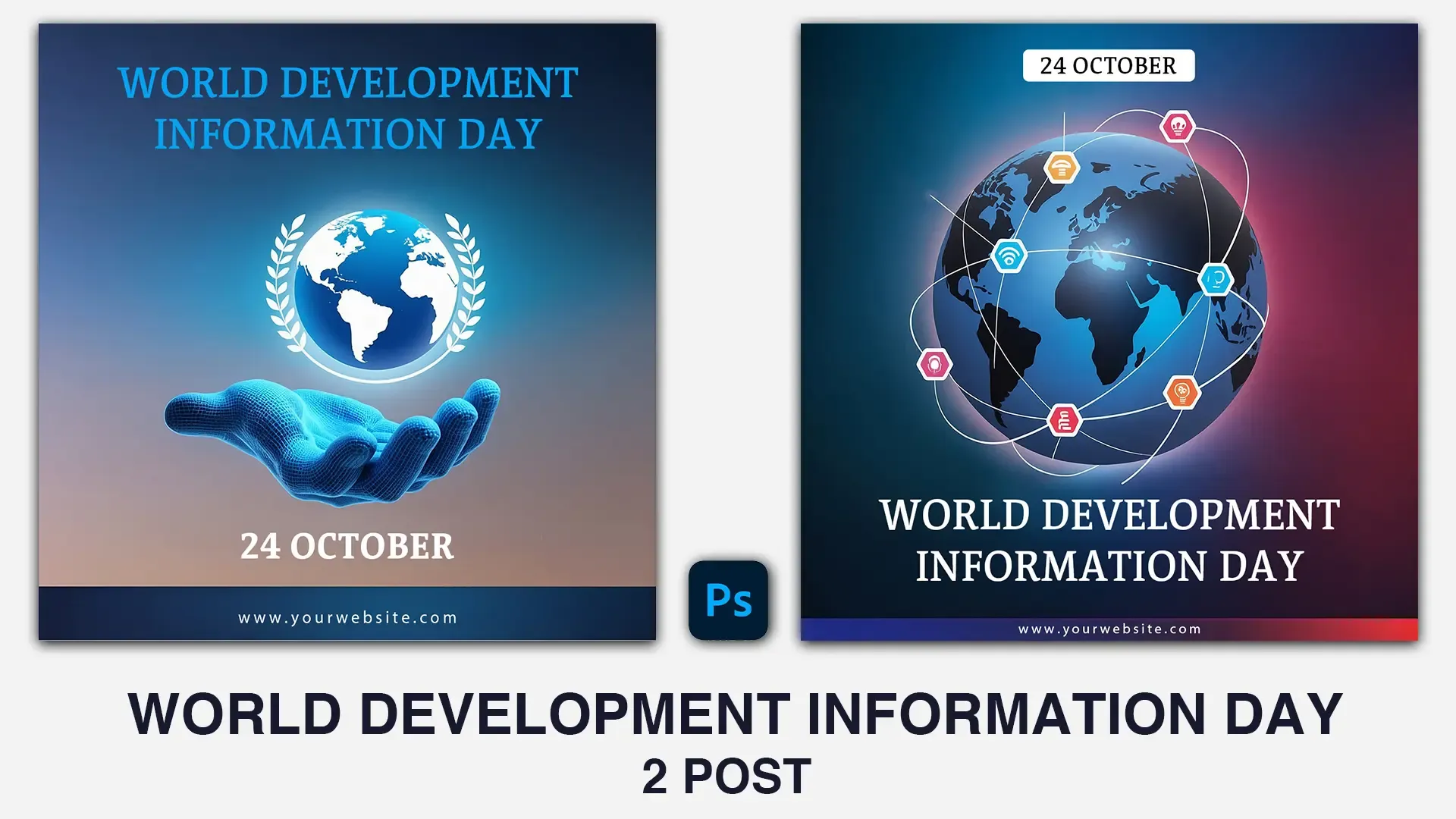 Cradling the Globe on World Development Information Day Instagram Post